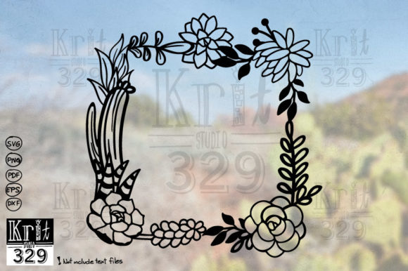 Download Succulent Square Frame SVG Decal - Svg decal Collection