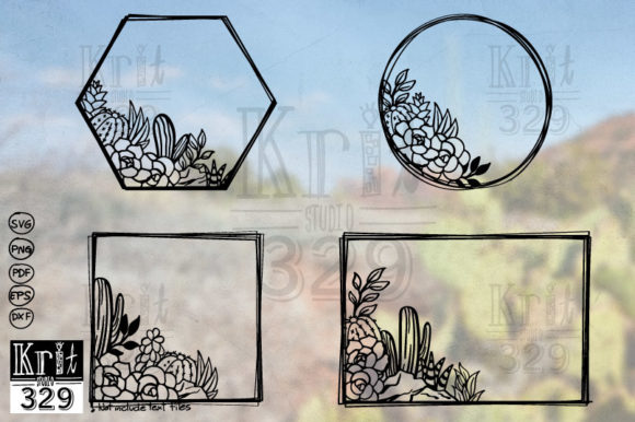 Download Floral Cactus SVG Decal Wreath Decor - Premium Resources