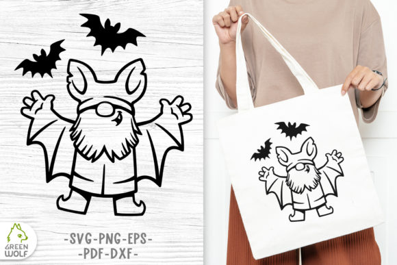 Download Halloween Bat Gnome Svg Decal - Premium Resources